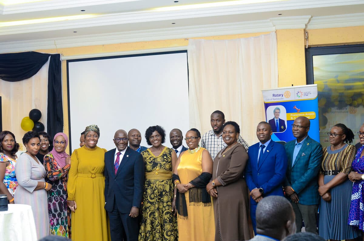 Rotary Club of Namasuba members together at the 9th Presidential Installation