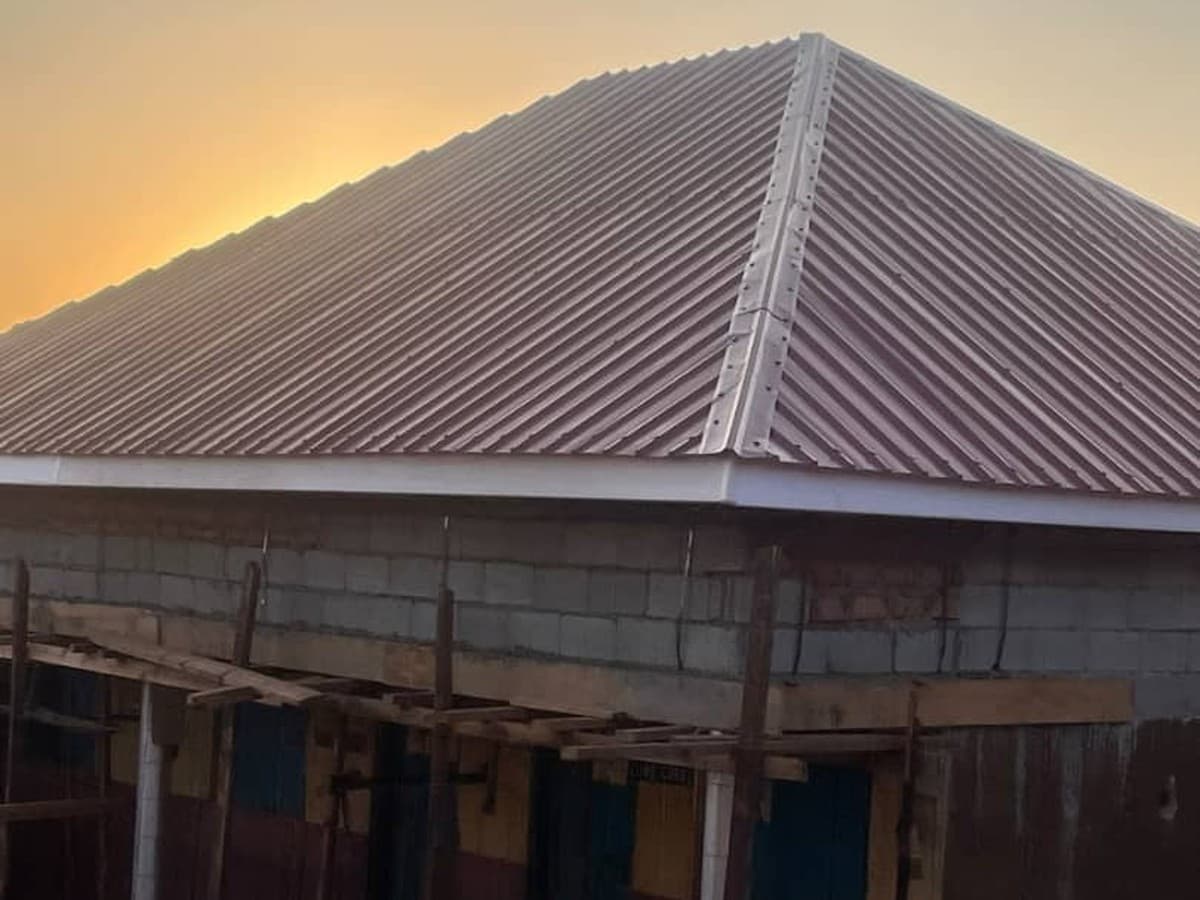 Completed corrugated iron roof renovation at St. Elizabeth Primary School